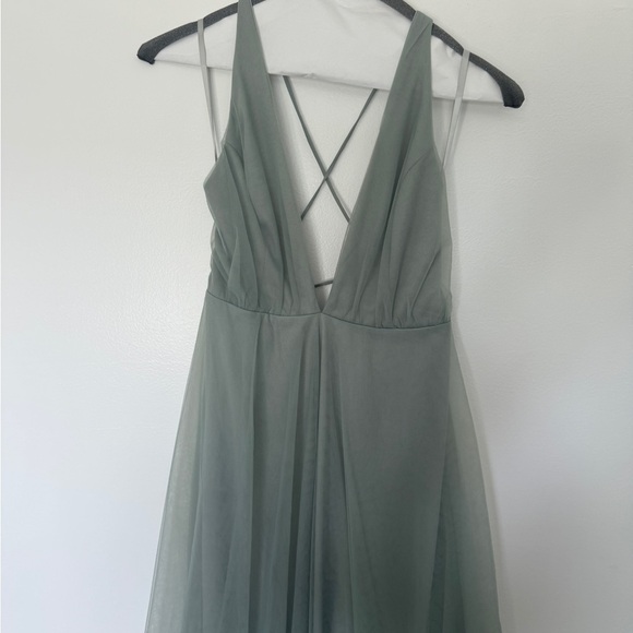 Hello Molly "Kiss the Girl" Sage Dress - Picture 3 of 7